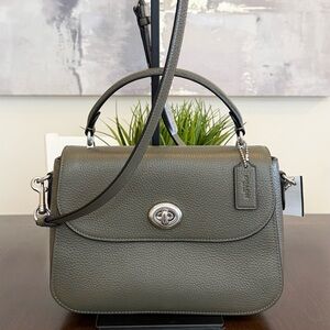 Coach Marlie Top Handle Satchel in the color Silver/Surplus